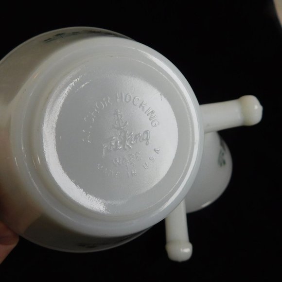 Set of 2 Anchor Hocking Fire King Meadow Green Individual Handled Casserole Dish - Picture 12 of 12